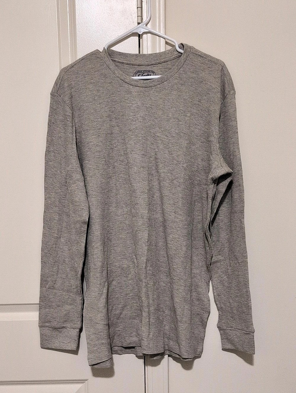 Jachs MFG Thermal Long Sleeve Crewneck Shirt Gray XL